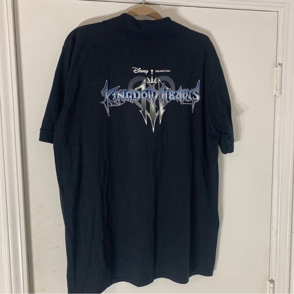 XL Disney Square Enix Kingdom Hearts 3 GameStop Promo Polo Shirt Video Game III - Picture 5 of 5